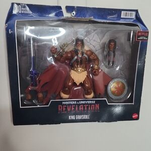 Mattel Masters of the Universe King Grayskull Figure with Red Cape